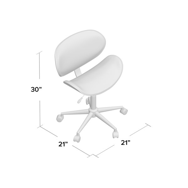 Oliver Petya Adjustable Height Swivel Modern Office Chair in